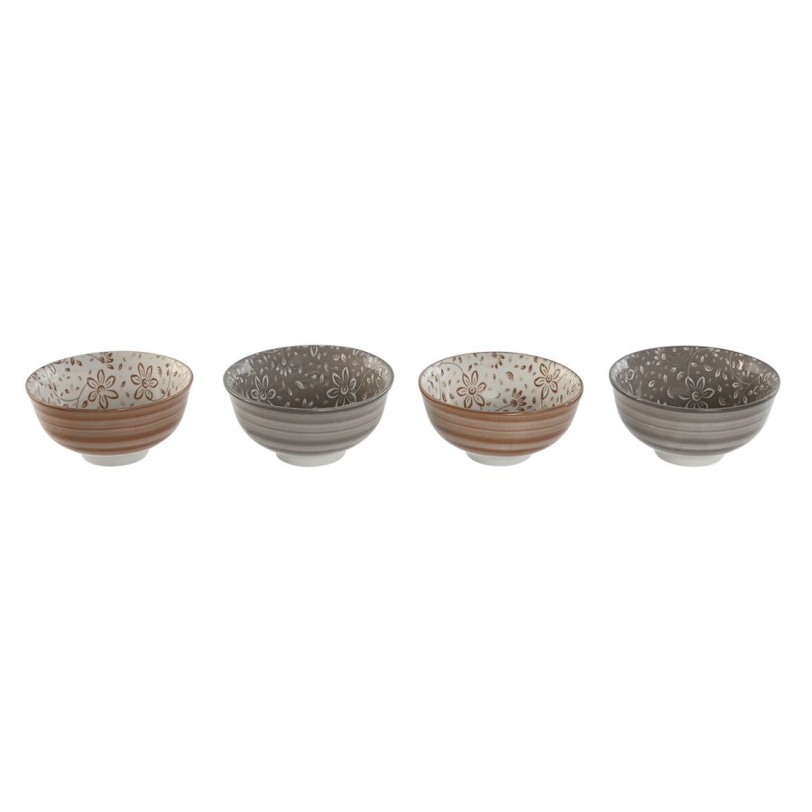Sklst Home ESPRIT Brun Beige Porceln Cvetlice Shabby Chic 11,5 x 11,5 x 6 cm #1