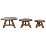 St med 3 borde Home ESPRIT Teak 80 x 80 x 43 cm #6