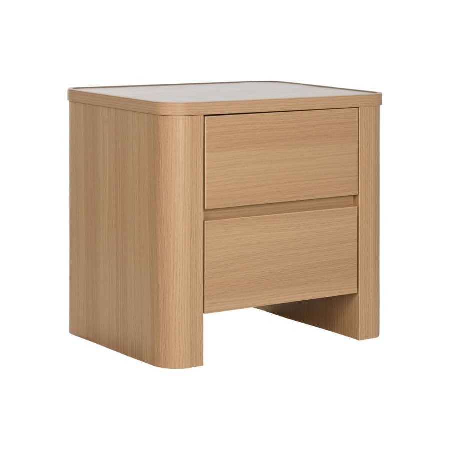Natbord Home ESPRIT Natur Lysegr 56 X 40 X 51 cm #1