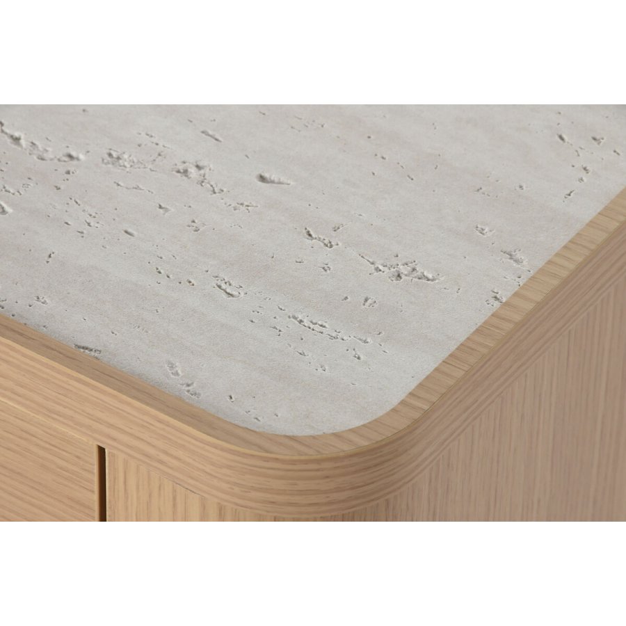 Natbord Home ESPRIT Natur Lysegr 56 X 40 X 51 cm #17
