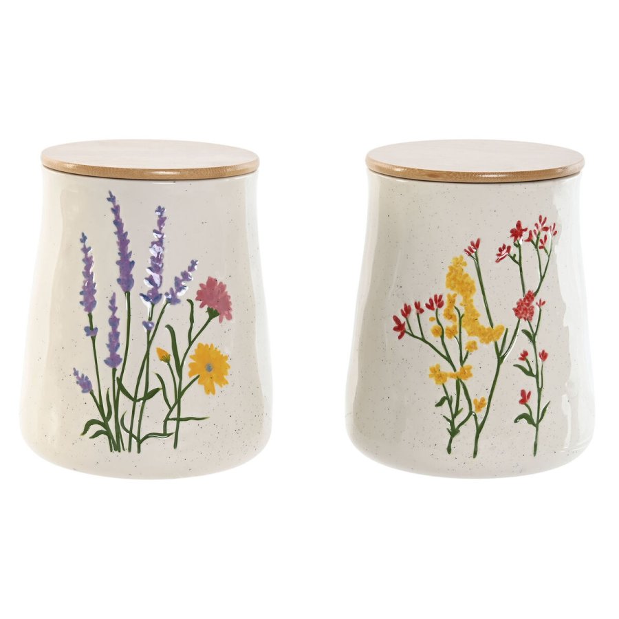 Blik Home ESPRIT Multifarvet Cvetlice Shabby Chic (2 enheder) #1
