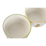 Salatskl Home ESPRIT Gul Rd Grn Porceln 21 x 21 x 12 cm (2 enheder) #7