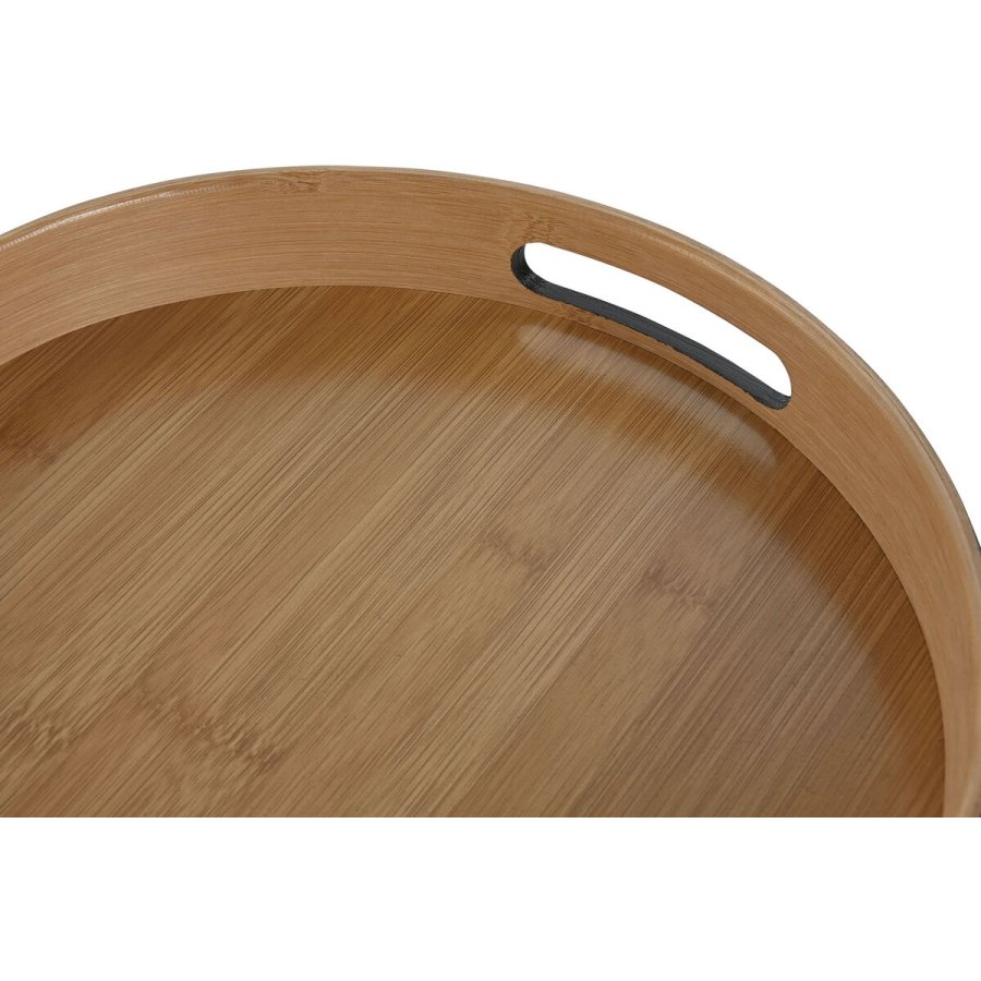 Snack bakke Home ESPRIT Sort Natur Moderne 30 x 30 x 5 cm #4