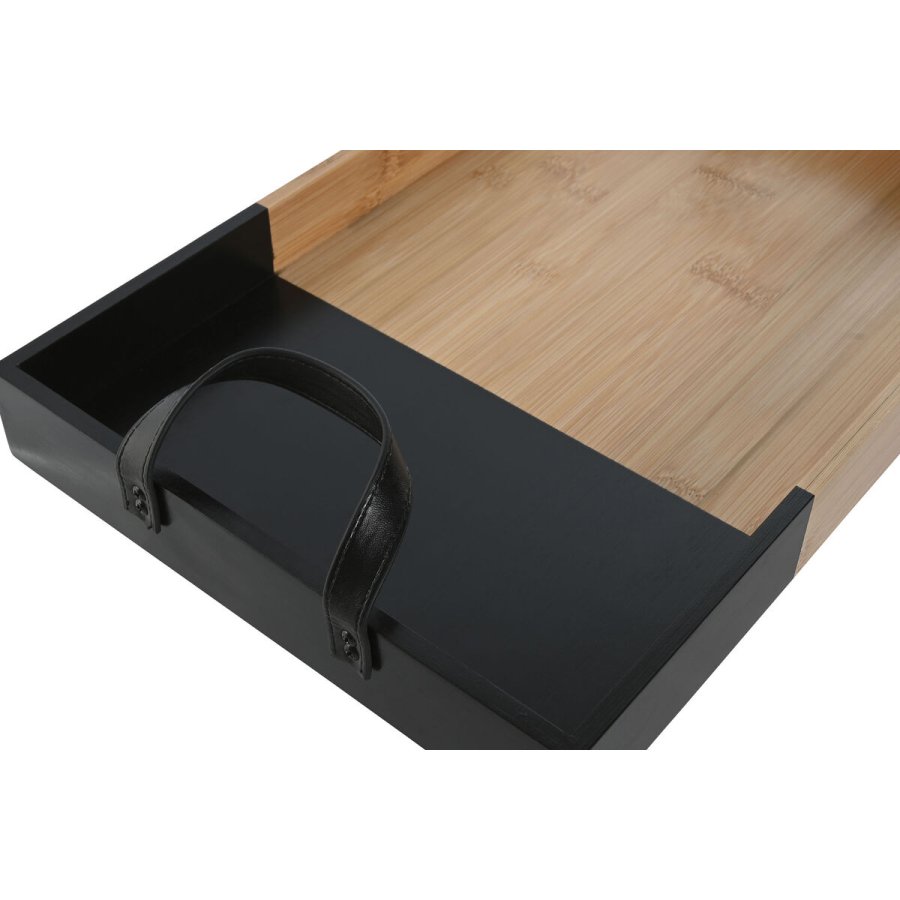 Snack bakke Home ESPRIT Sort Natur Moderne 42 x 27 x 4,5 cm #7