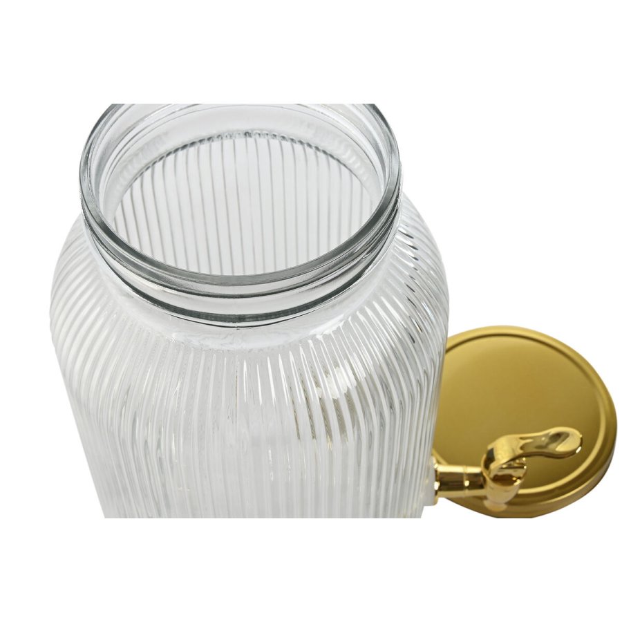 Vandbeholder Home ESPRIT Gylden Metal Krystal 5,5 L 18 x 23,5 x 30 cm #7