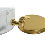 Vandbeholder Home ESPRIT Gylden Metal Krystal 17,8 x 25 x 15 cm #4