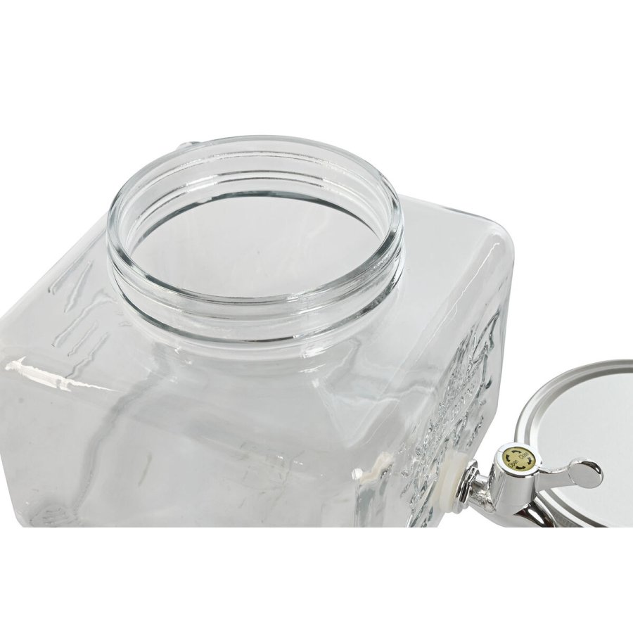Vandbeholder Home ESPRIT Gennemsigtig Metal Silikone Krystal ABS 3,5 L 19 x 25 x 16 cm #7