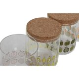 Blik Home ESPRIT Gul Grn Natur Kork Silikone Borosilikatglas Shabby Chic 700 ml (4 enheder) #7