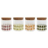 Blik Home ESPRIT Gul Grn Natur Kork Silikone Borosilikatglas Shabby Chic 700 ml (4 enheder) #1