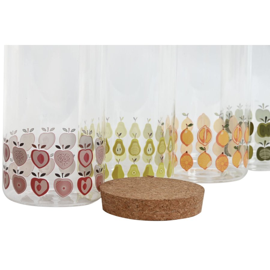 Blik Home ESPRIT Gul Grn Natur Kork Silikone Borosilikatglas Shabby Chic 1 L (4 enheder) #4