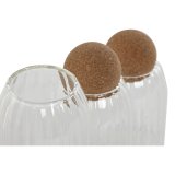 St med 3 Dser Home ESPRIT Gennemsigtig Kork Borosilikatglas 1 L 3 Dele #7