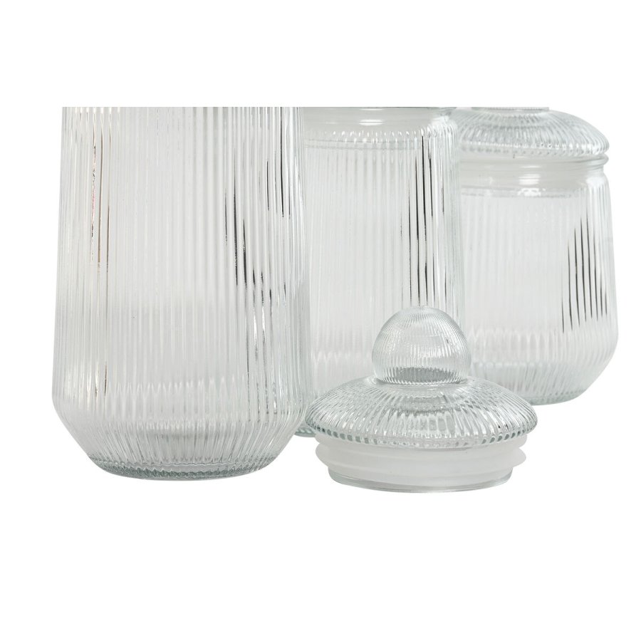 St med 3 Dser Home ESPRIT Gennemsigtig Silikone Krystal 1,4 L 3 Dele #4