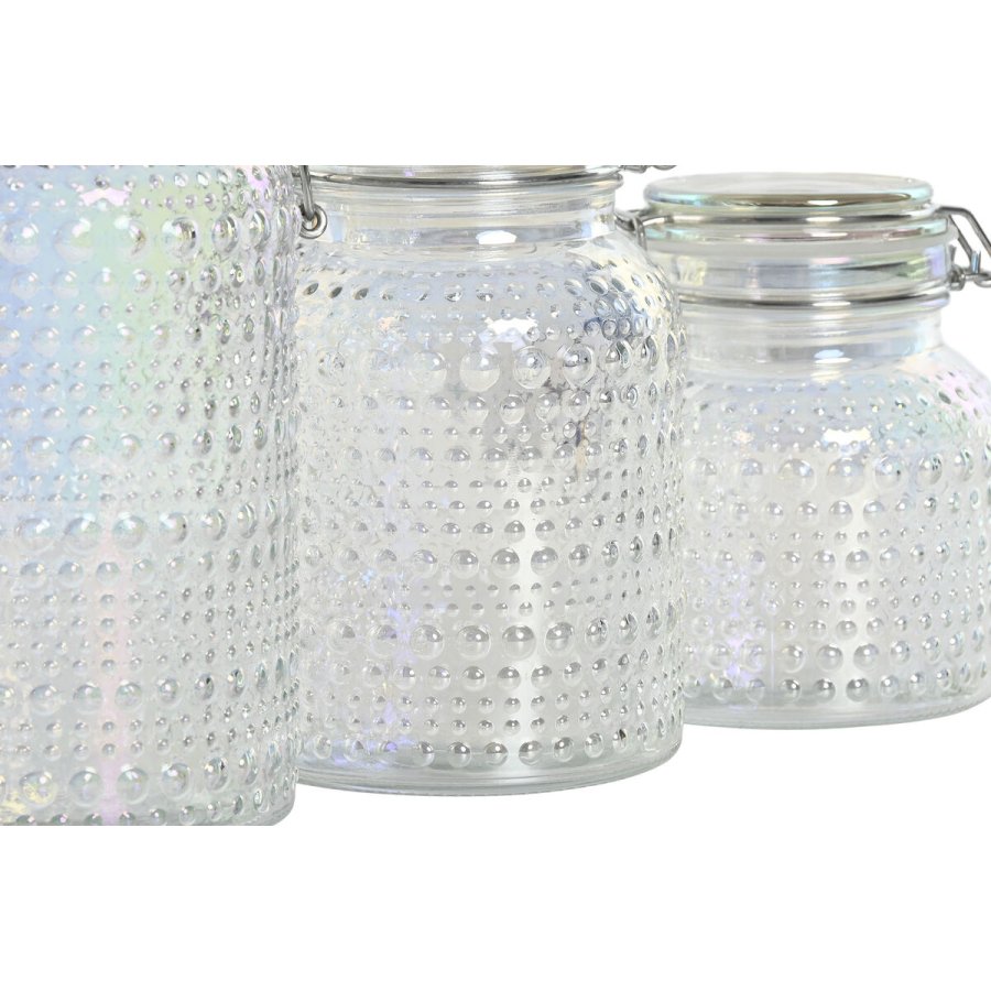 St med 3 Dser Home ESPRIT Gennemsigtig Metal Krystal 1,2 L 3 Dele #4