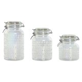St med 3 Dser Home ESPRIT Gennemsigtig Metal Krystal 1,2 L 3 Dele #1