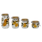 St med 4 Dser Home ESPRIT Gul Krystal Jern 1,5 L 4 Dele #1