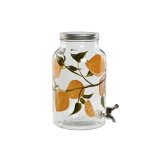 Vandbeholder Home ESPRIT Gul Metal Silikone Krystal ABS 18 x 24 x 30,5 cm #1