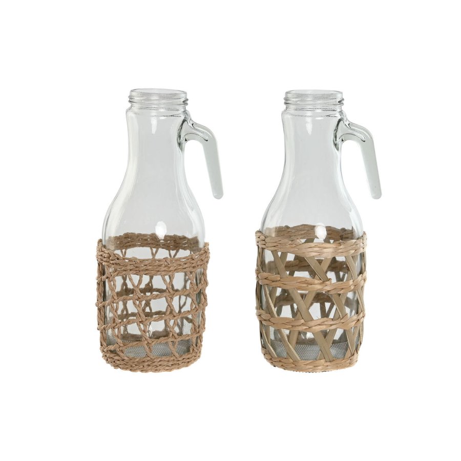 Kande Home ESPRIT Natur Krystal Fiber (2 enheder) #1