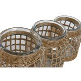 Vase Home ESPRIT Natur Krystal 16,5 x 16,5 x 27 cm (3 Dele) #3