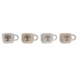 Dele kaffekopst Home ESPRIT Hvid Beige Metal Stentj 150 ml #2