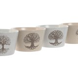 Skl Home ESPRIT Hvid Beige Stentj 570 ml 13 x 13 x 8 cm (4 enheder) #4