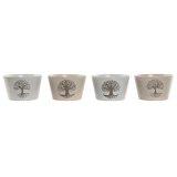 Skl Home ESPRIT Hvid Beige Stentj 570 ml 13 x 13 x 8 cm (4 enheder) #1