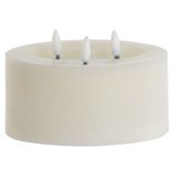 Stearinlys LED Home ESPRIT Beige 15 x 15 x 7 cm (AA) #1