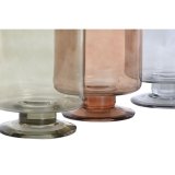 Vase Home ESPRIT Bl Grn Rav Krystal Moderne 12,5 x 12,5 x 20 cm (3 enheder) #2