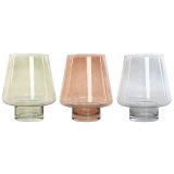 Vase Home ESPRIT Bl Grn Rav Krystal Moderne 14,5 x 14,5 x 18 cm (3 enheder) #1