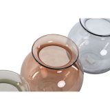 Vase Home ESPRIT Bl Grn Rav Krystal Moderne 17,5 X 17,5 X 18,2 cm (3 enheder) #3