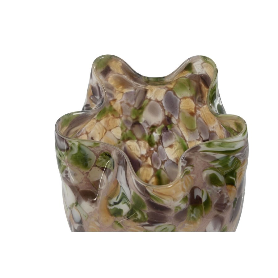 Vase Home ESPRIT Multifarvet Krystal Moderne 18 x 18 x 21,5 cm #2