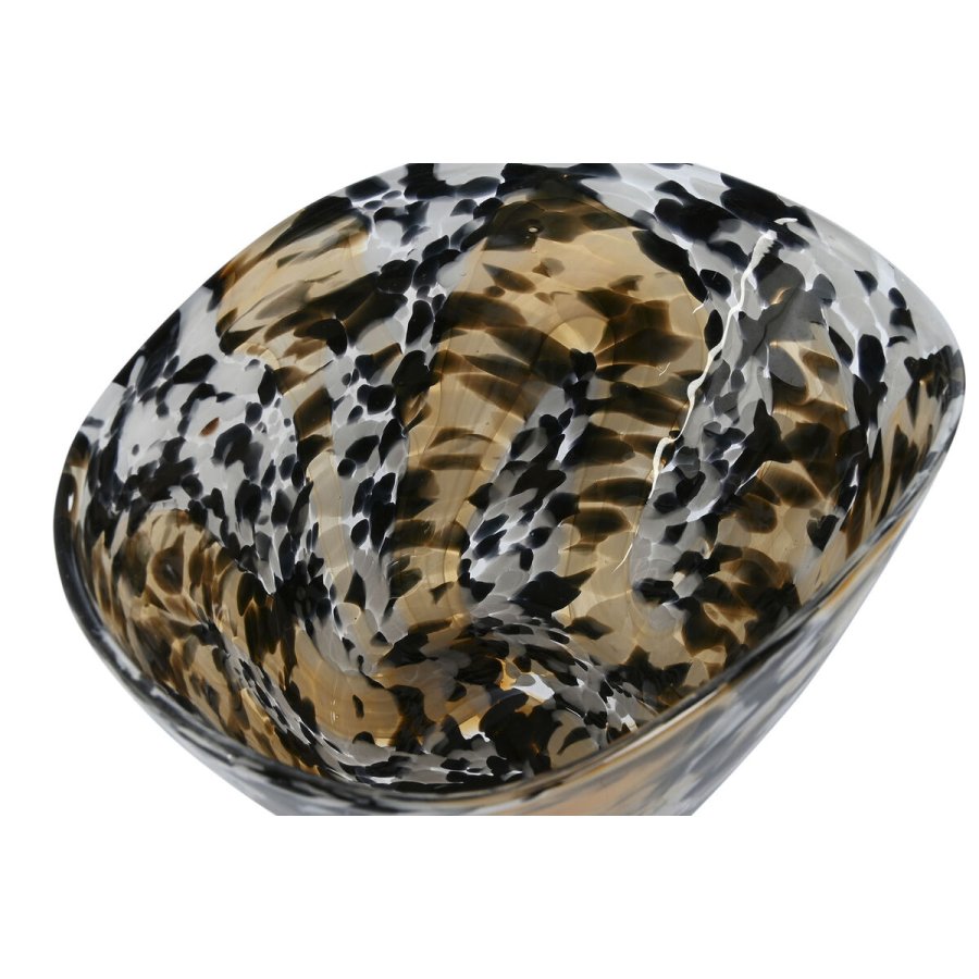 Borddekoration Home ESPRIT Sort Fldefarvet Krystal 29 x 20 x 15,5 cm #2