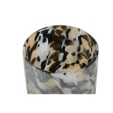 Lyseholder Home ESPRIT Sort Fldefarvet Krystal 12 x 12 x 11,5 cm #3