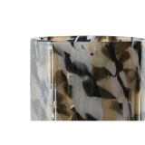 Lyseholder Home ESPRIT Sort Fldefarvet Krystal 12 x 12 x 11,5 cm #2