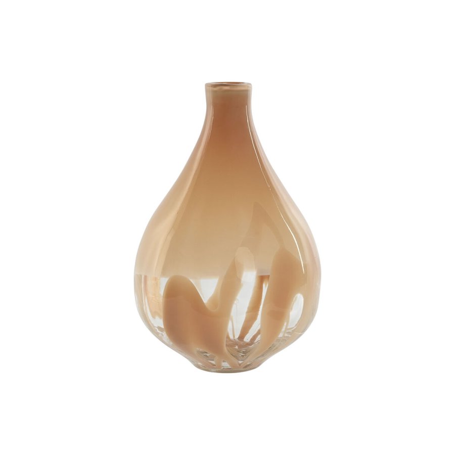 Vase Home ESPRIT Fersken Krystal Moderne 22 x 22 x 33,5 cm #1