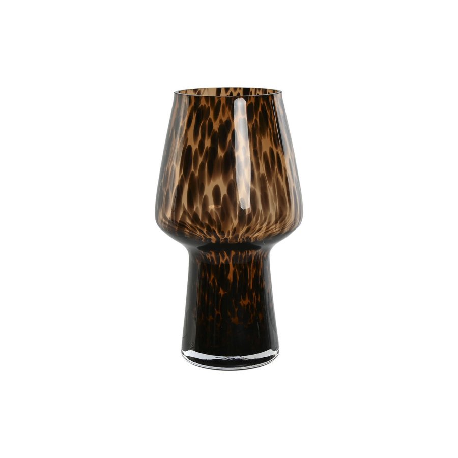 Vase Home ESPRIT Brun Sort Krystal Moderne 16,5 x 16,5 x 29 cm #1