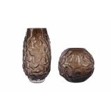 Vase Home ESPRIT Mrkebrun Krystal Moderne 21,5 x 21,5 x 19 cm #2