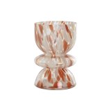 Vase Home ESPRIT Fldefarvet Terrakotta Krystal Moderne 16 x 16 x 24 cm #1