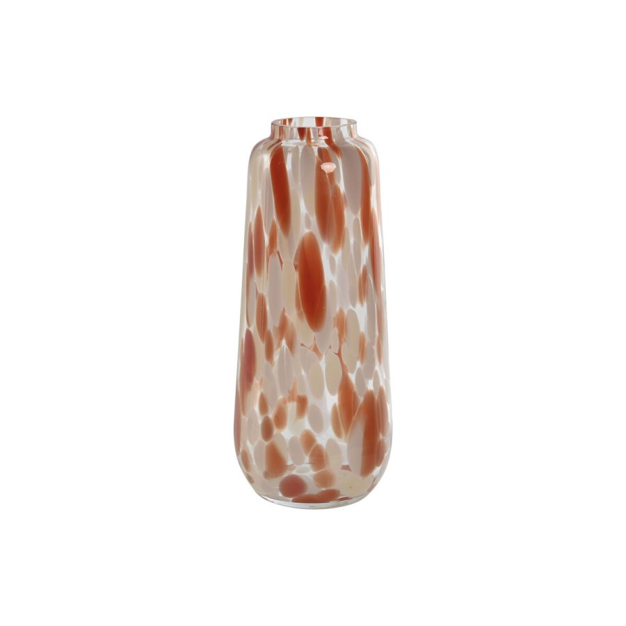 Vase Home ESPRIT Fldefarvet Terrakotta Krystal Moderne 12,5 x 12,5 x 30 cm #1