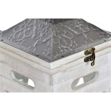 Lanterne st Home ESPRIT Hvid Krystal Gran Etnisk Araber 26 x 26 x 66 cm (2 Dele) #2