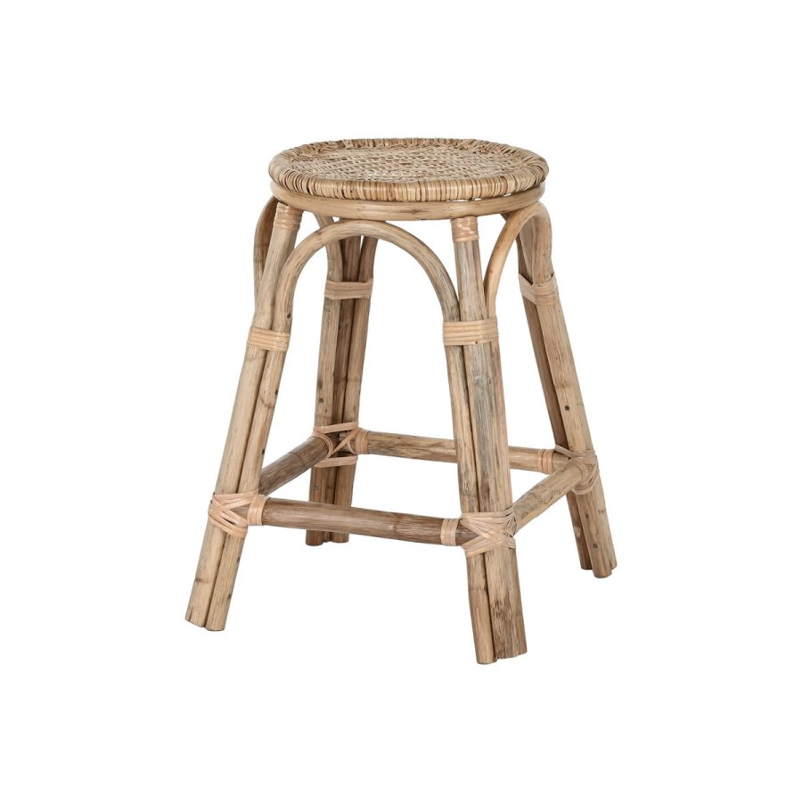 Taburet Home ESPRIT Natur flet Spanskrr 37 X 37 X 49,5 cm #1