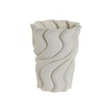 Vase Home ESPRIT Hvid Stentj Moderne 14 x 14 x 19 cm #1