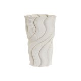 Vase Home ESPRIT Hvid Stentj Moderne 16 x 16 x 26 cm #1