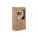 Bestik Home ESPRIT Gylden Rustfrit stl 2 x 1,5 x 25,5 cm 16 Dele #4