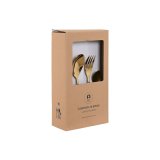 Bestik Home ESPRIT Gylden Rustfrit stl 1,8 x 0,8 x 23,5 cm 16 Dele #4