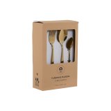 Bestik Home ESPRIT Gylden Rustfrit stl 2 x 0,4 x 22,5 cm 16 Dele #4