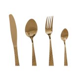 Bestik Home ESPRIT Gylden Rustfrit stl 2 x 0,4 x 22,5 cm 16 Dele #7