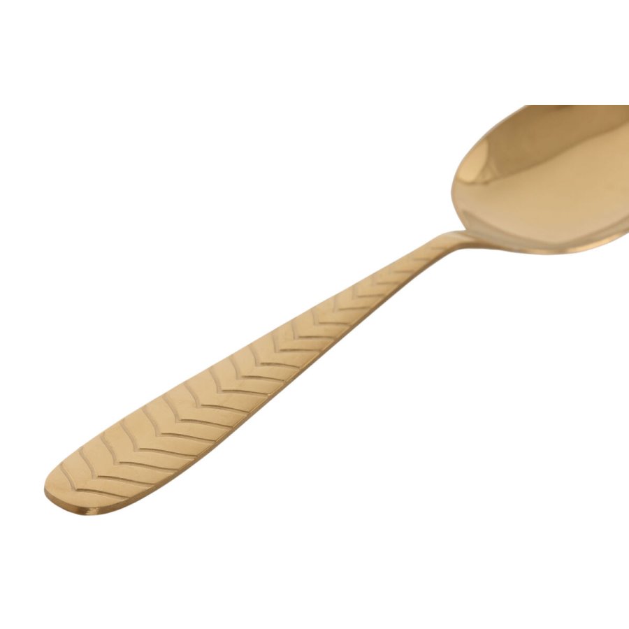 Bestik Home ESPRIT Gylden Rustfrit stl 2 x 0,4 x 22,5 cm 16 Dele #13