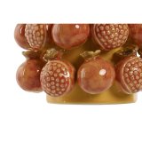 Vase Home ESPRIT Gul Orange Stentj Moderne 24 x 24 x 32 cm #4