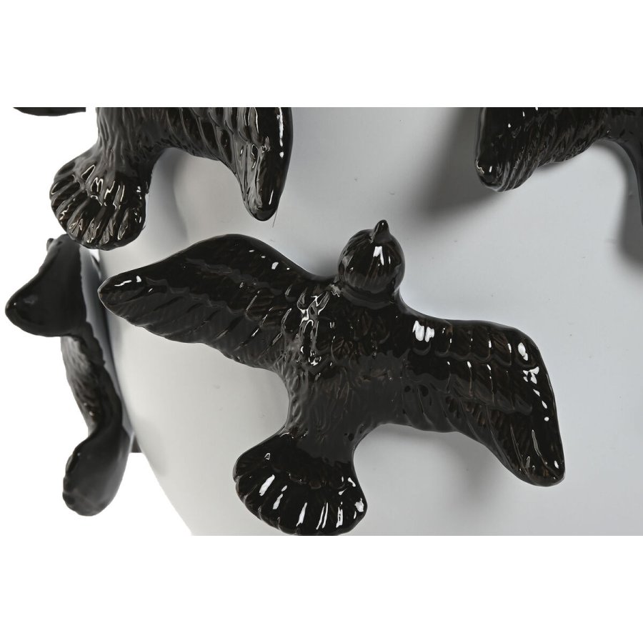 Vase Home ESPRIT Hvid Sort Stentj Moderne 29 X 29 X 21,5 cm #3