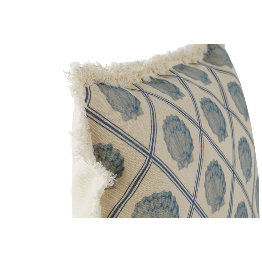 Pude Home ESPRIT Bl Beige 45 x 10 x 45 cm (2 enheder) #2